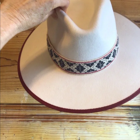 ❤️ rare Wyeth Boho rancher Tan Wool Felt Rancher Hat Billie in Hazel main image 3